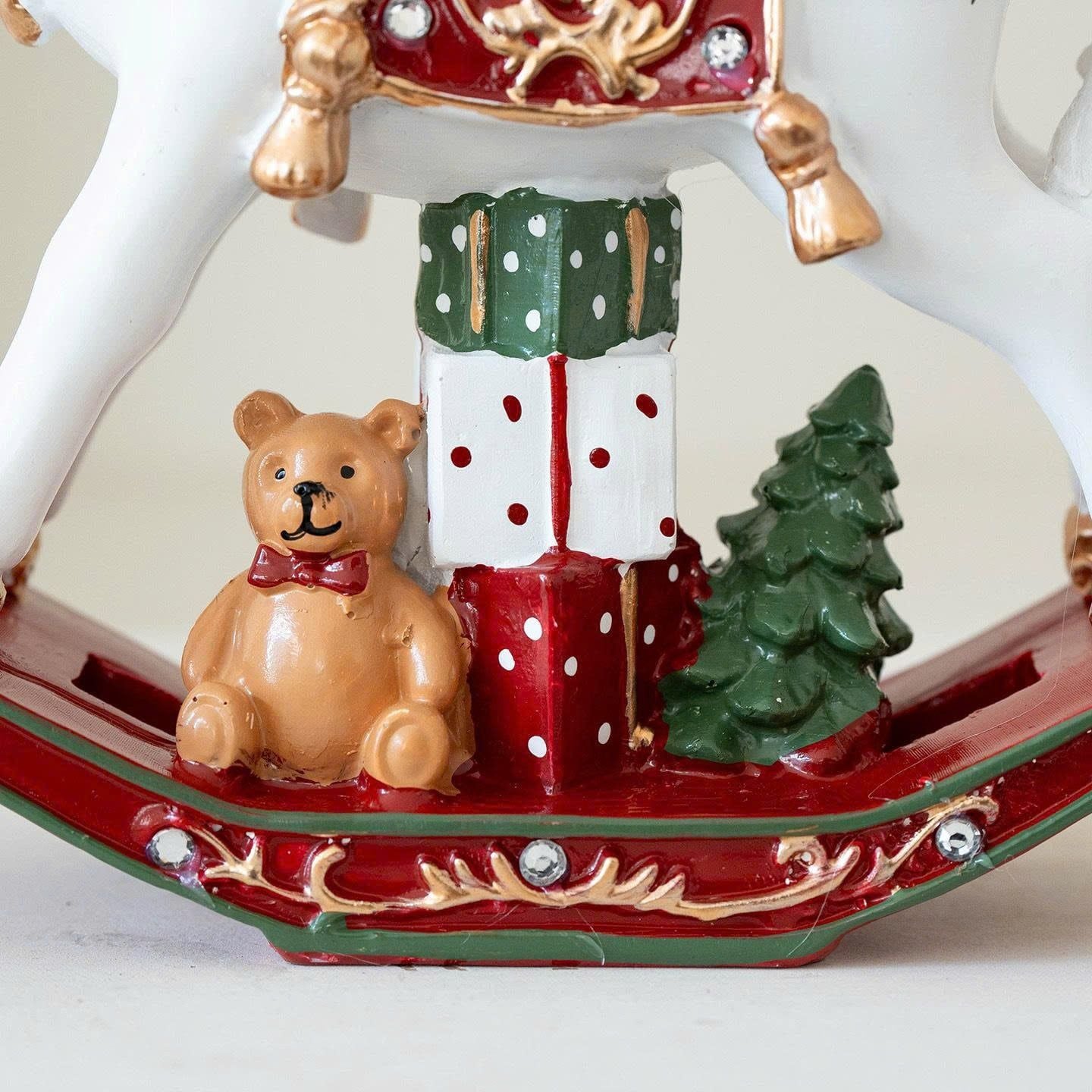  [ORDER] Tượng Ngựa Bập Bênh Noel Vintage 