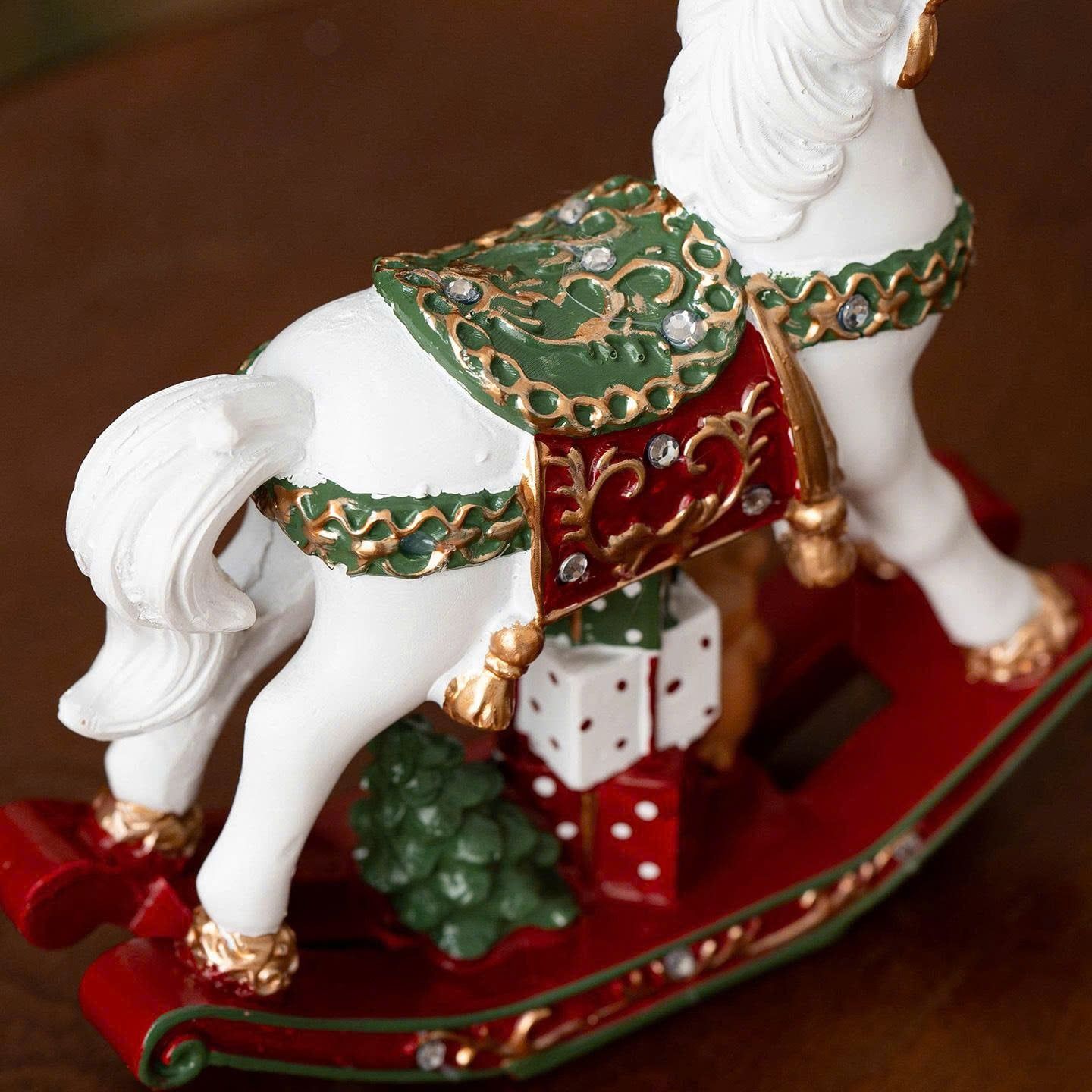  [ORDER] Tượng Ngựa Bập Bênh Noel Vintage 