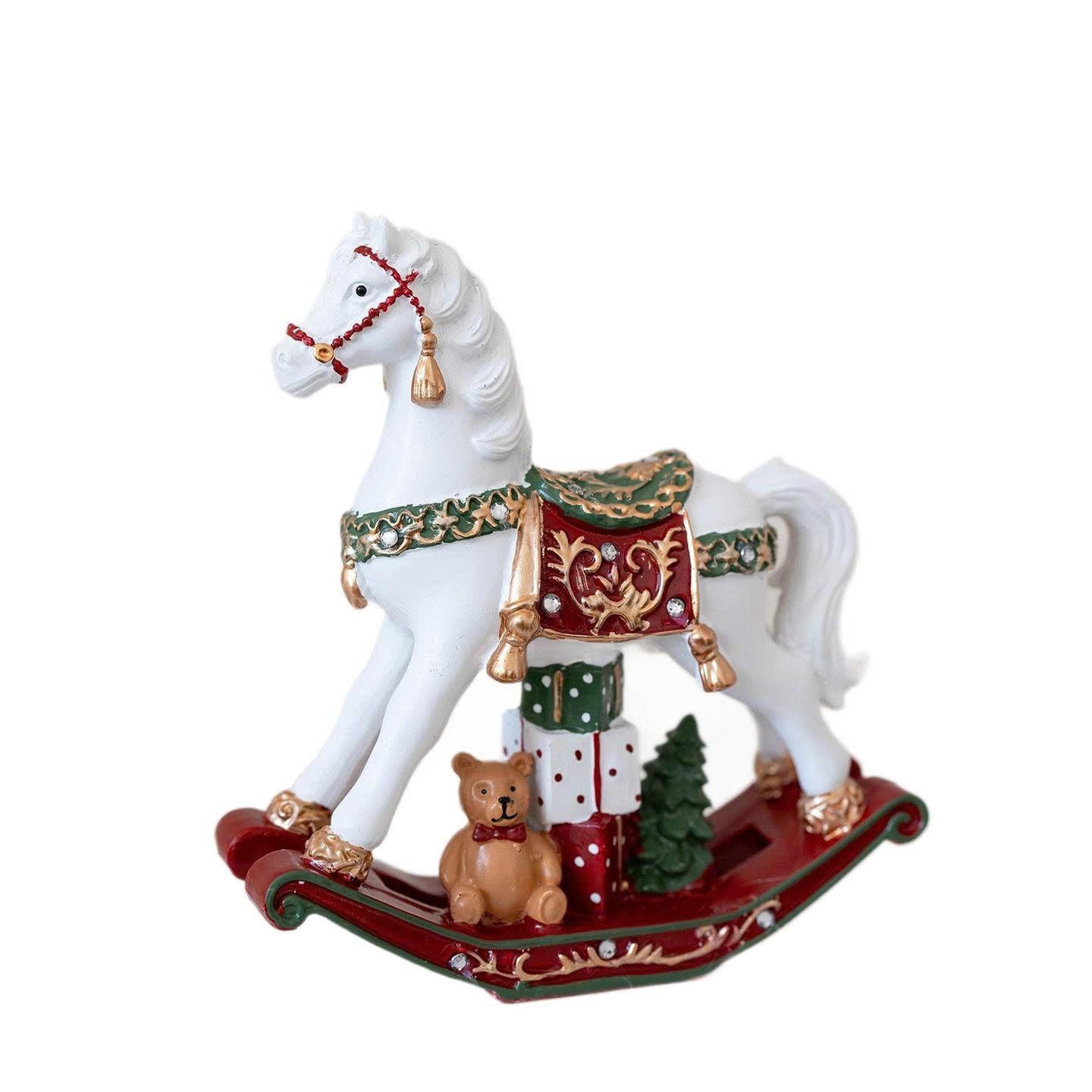  [ORDER] Tượng Ngựa Bập Bênh Noel Vintage 