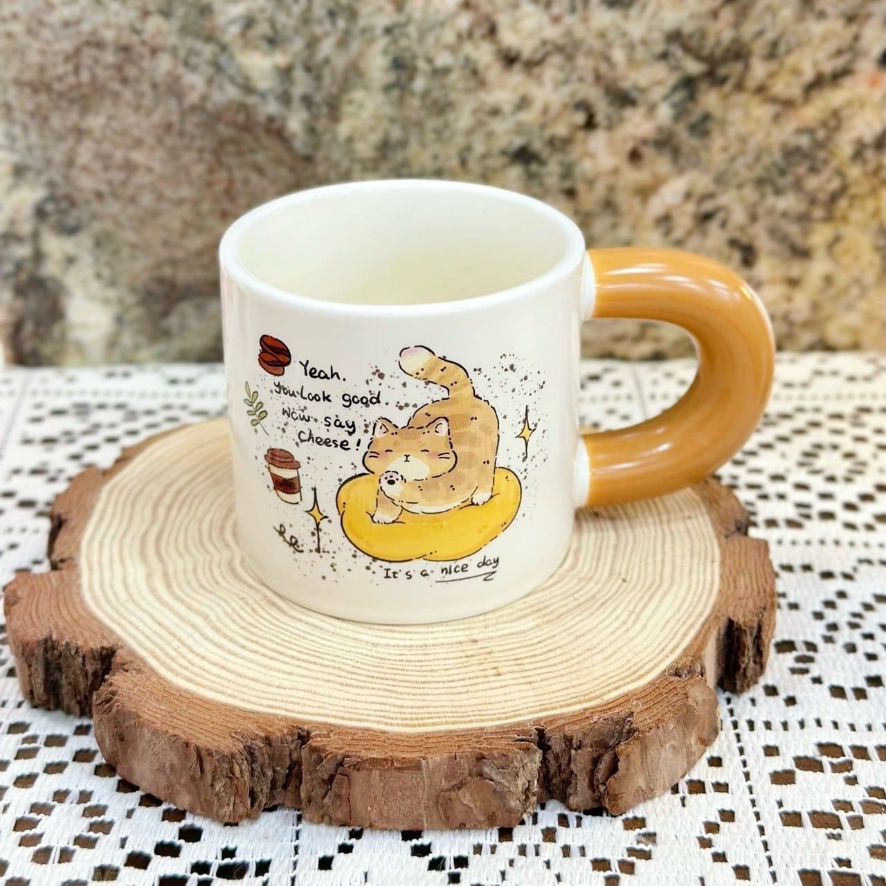  Cốc Sứ Mèo Cafe 