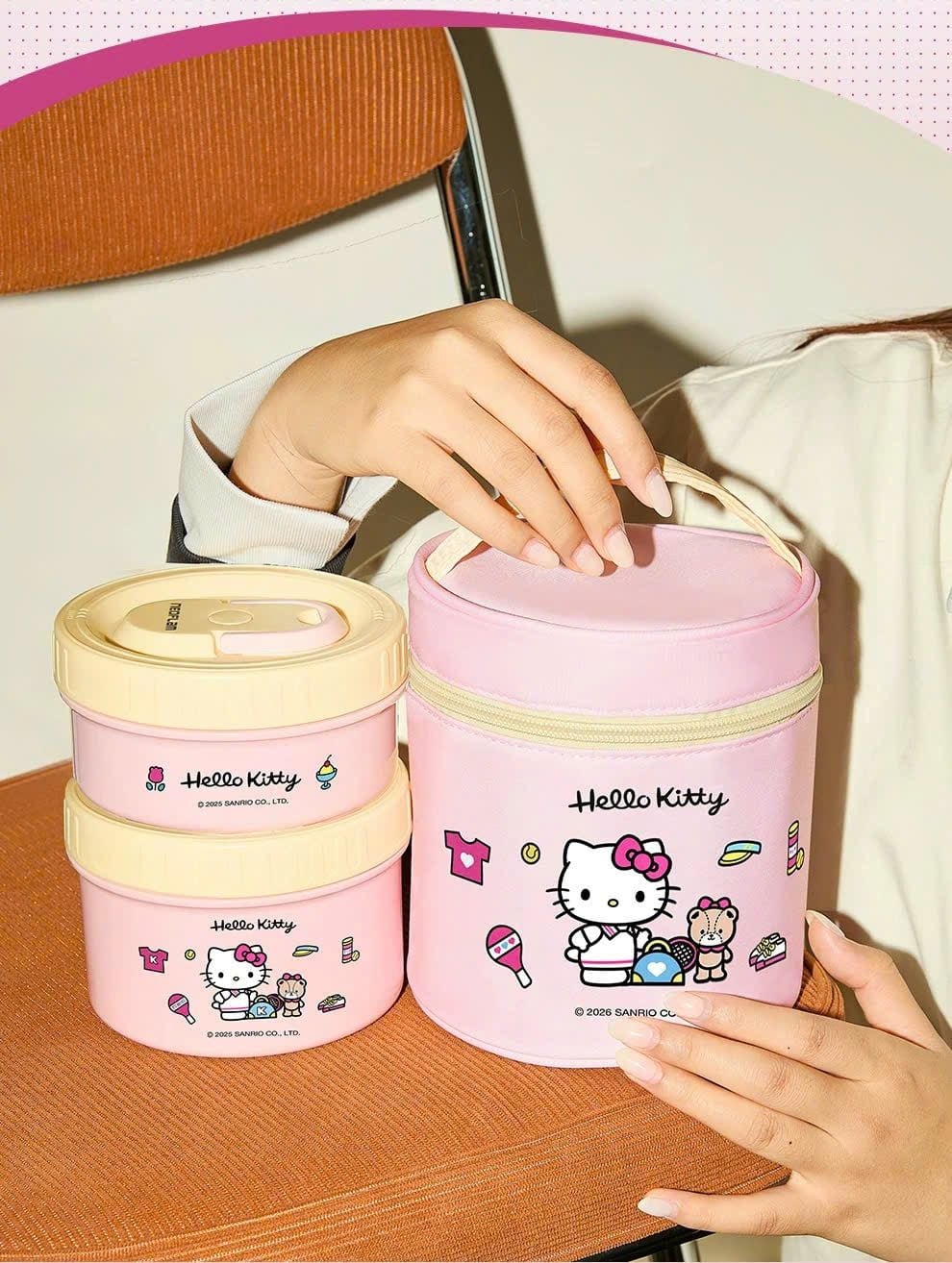  [ORDER] Hộp Cơm Giữ Nhiệt Hello Kitty Candy - Neoflam 