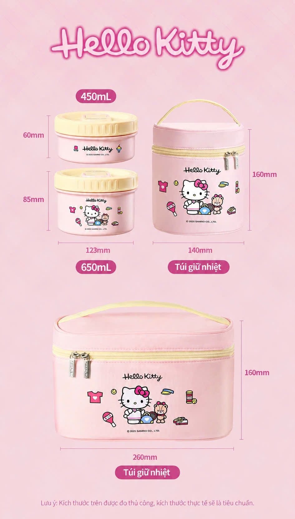  [ORDER] Hộp Cơm Giữ Nhiệt Hello Kitty Candy - Neoflam 