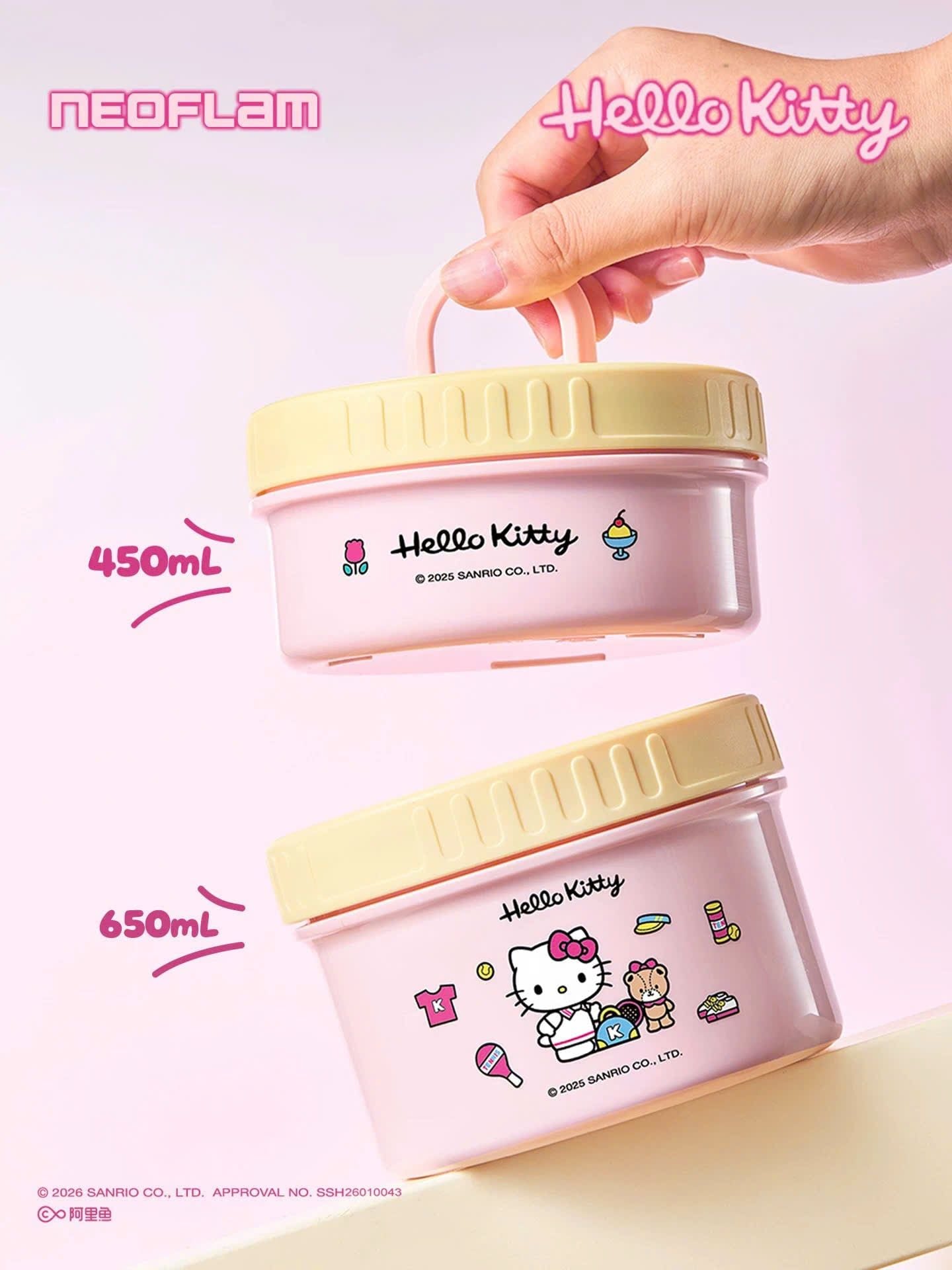  [ORDER] Hộp Cơm Giữ Nhiệt Hello Kitty Candy - Neoflam 