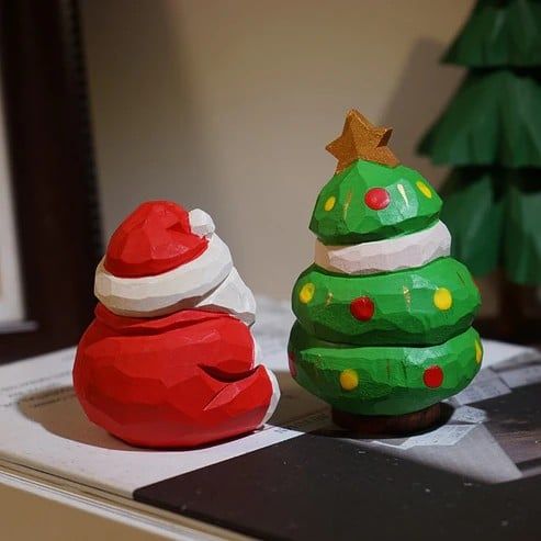  Tượng Khắc Gỗ Giáng Sinh 