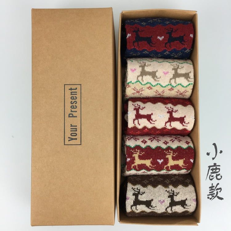  Set Tất Len Hoạ Tiết Giáng Sinh 