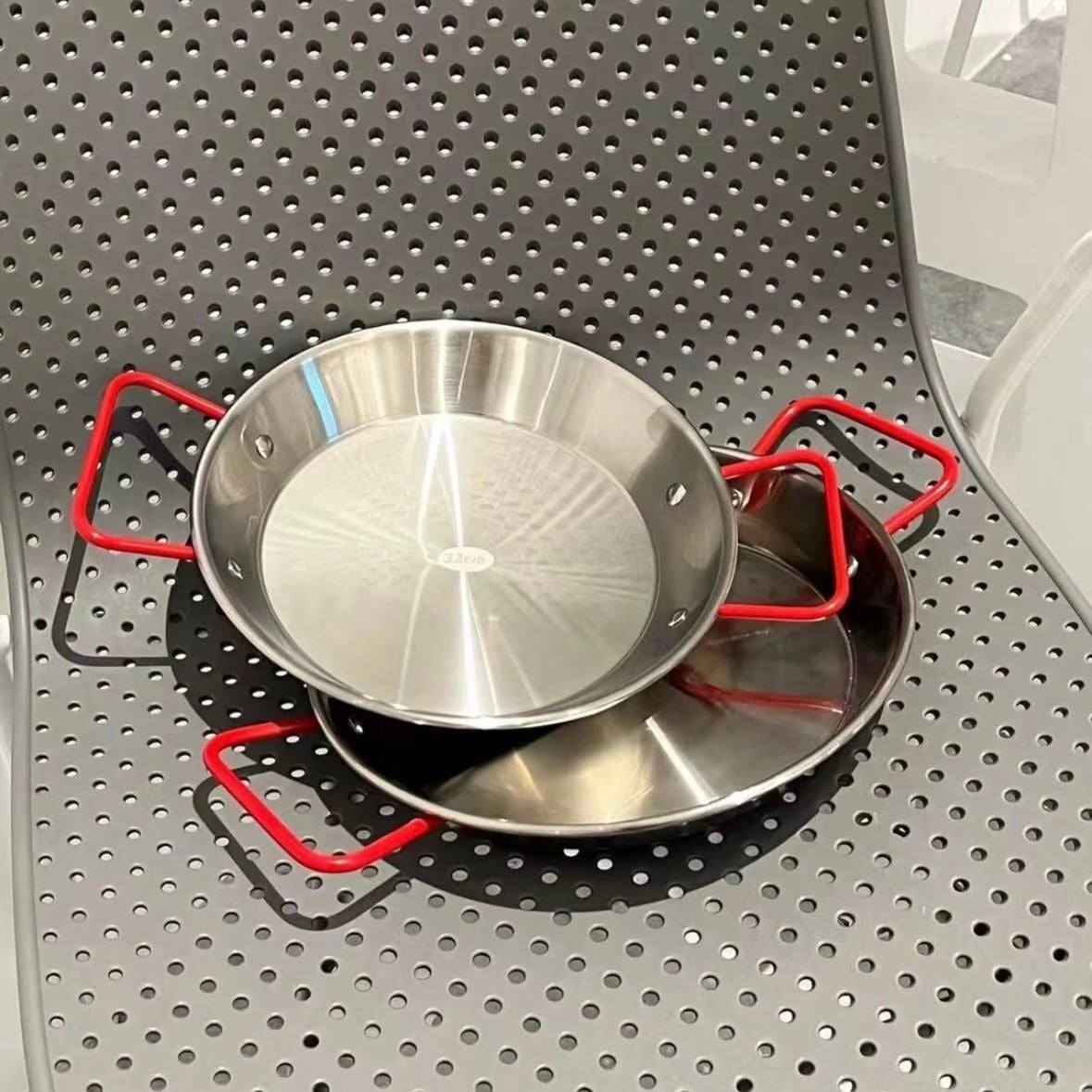  Chảo Inox Quai Đỏ 