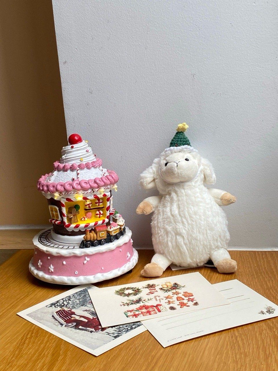  Hộp Nhạc Kem Cupcake Giáng Sinh 