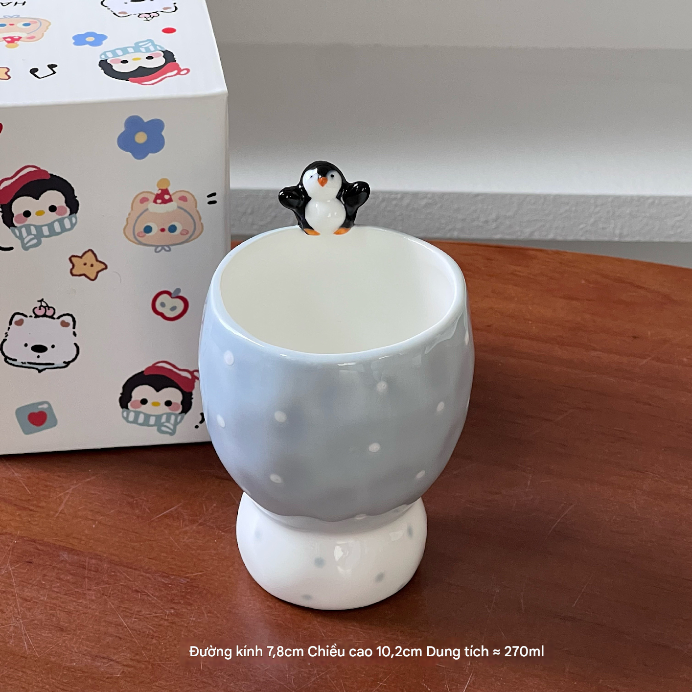  Ly Gốm Chim Cánh Cụt 