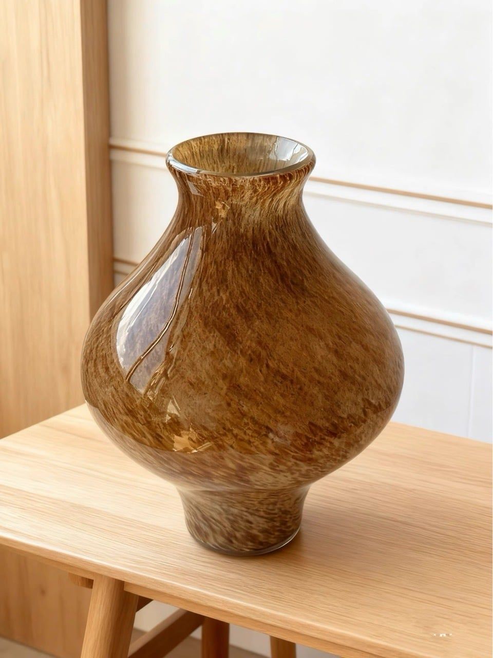  Bình Hoa Men Nâu Thời Trung Cổ 