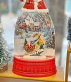  Hộp Nhạc Santa Trượt Tuyết Trang Trí 