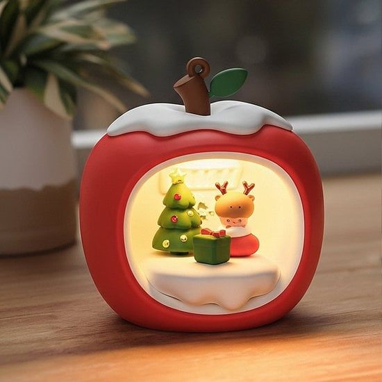  Đèn Quả Táo Đêm Giáng Sinh 
