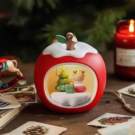  Đèn Quả Táo Đêm Giáng Sinh 