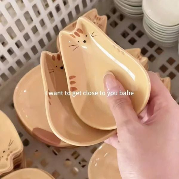  Đĩa Gia Vị Chú Mèo Bụng Bự 