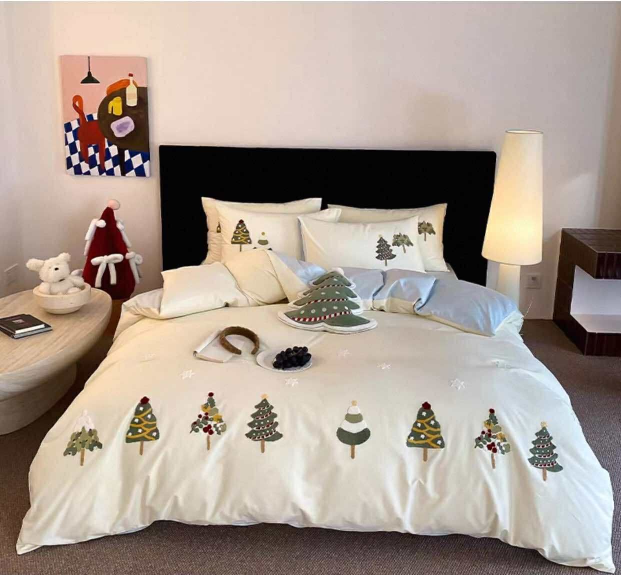  Bộ Chăn Ga Gối Christmas Tree Set 