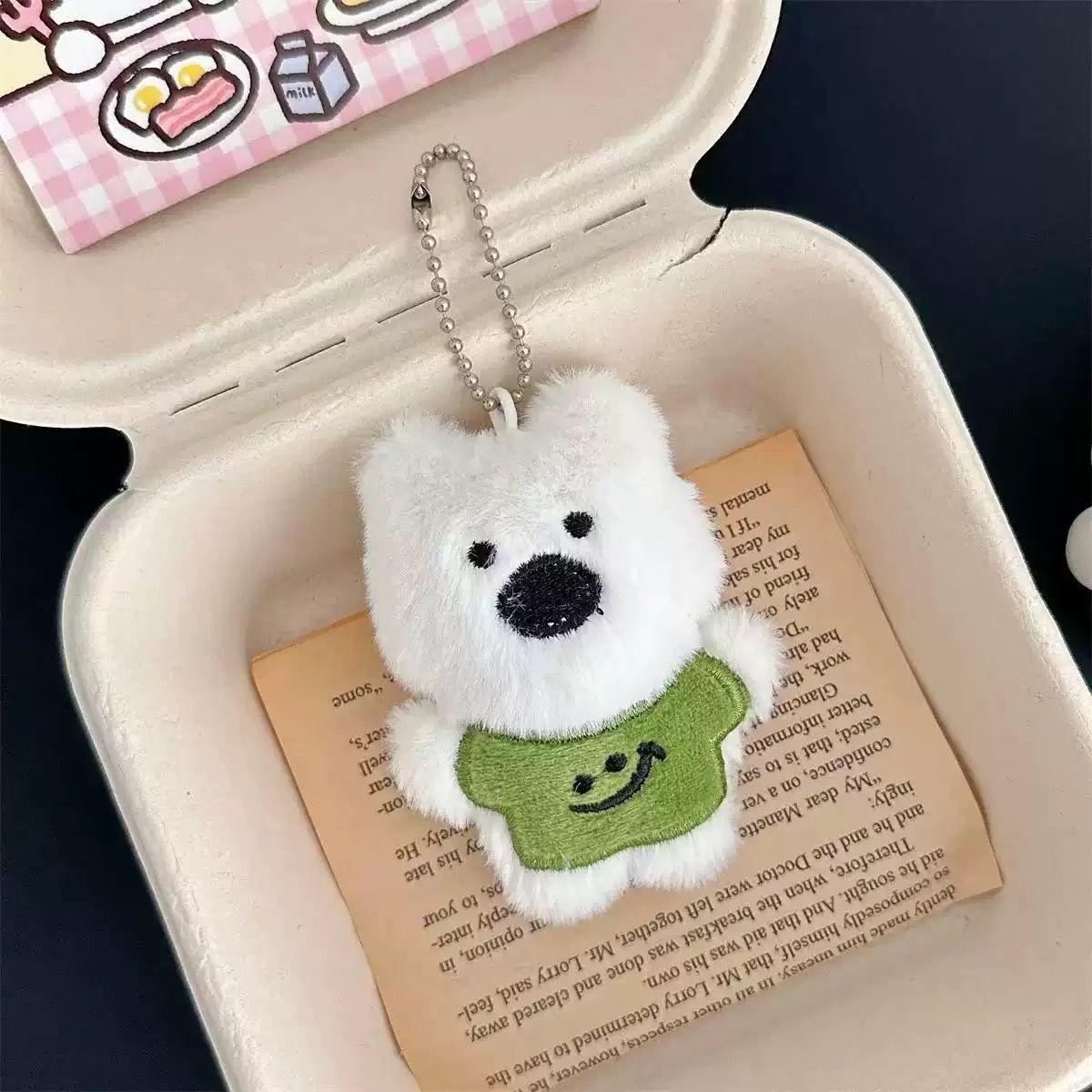  Móc Khoá Cún Bông Dễ Thương 