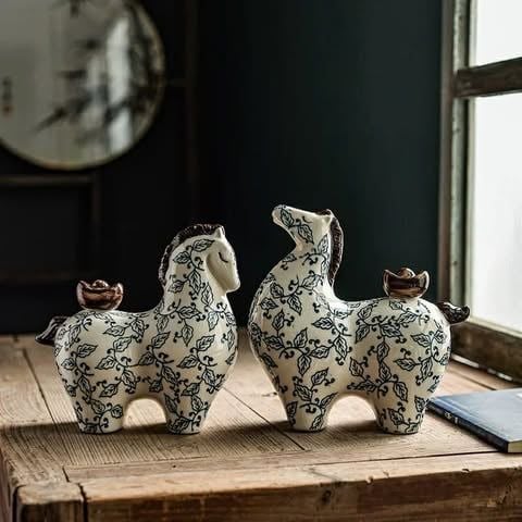  (Order) Cặp Ngựa Lam Sắc 