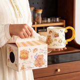  Cốc Sứ Kem Dâu Mật Ong 