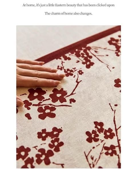  (Order) Khăn Trải Bàn Red Plum Poem 