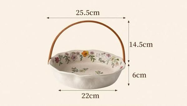  (Order) Khay Tay Xách Cottage Garden 