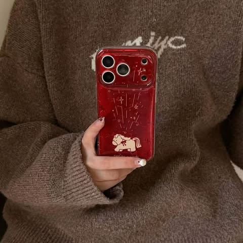  (Order) Ốp Lưng Ngựa Đỏ Chubby 