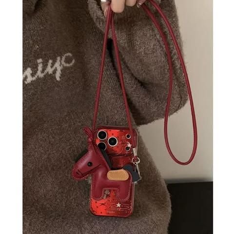  (Order) Ốp Lưng Ngựa Đỏ Chubby 