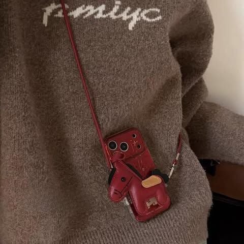  (Order) Ốp Lưng Ngựa Đỏ Chubby 