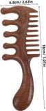  Lược Massage Gỗ Đàn Hương 2 Răng 