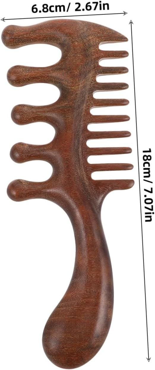  Lược Massage Gỗ Đàn Hương 2 Răng 