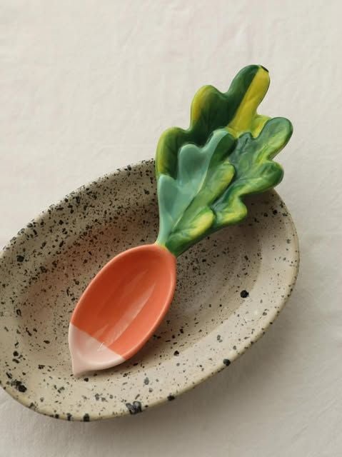  ( ORDER )  Set Thìa Gốm Rau Củ Mini 