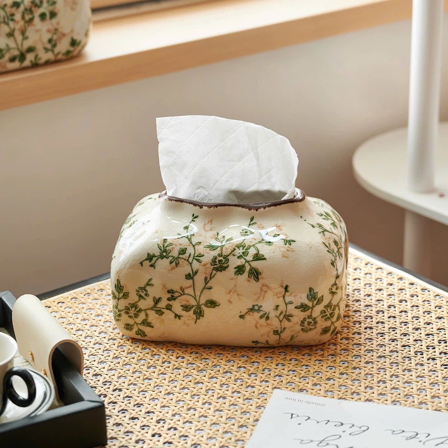  Hộp Đựng Khăn Giấy Lộc Hoa Nhã Ý 