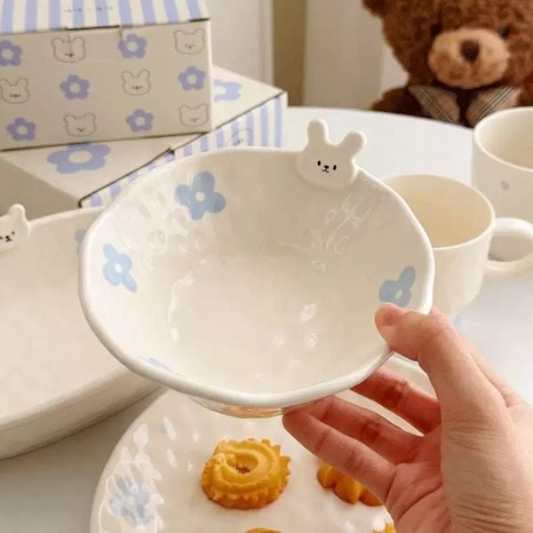  Bát, Cốc Tiny Bear & Bunny 