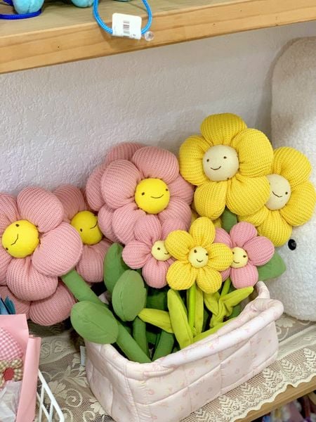  Cành Hoa Len Móc Happy 