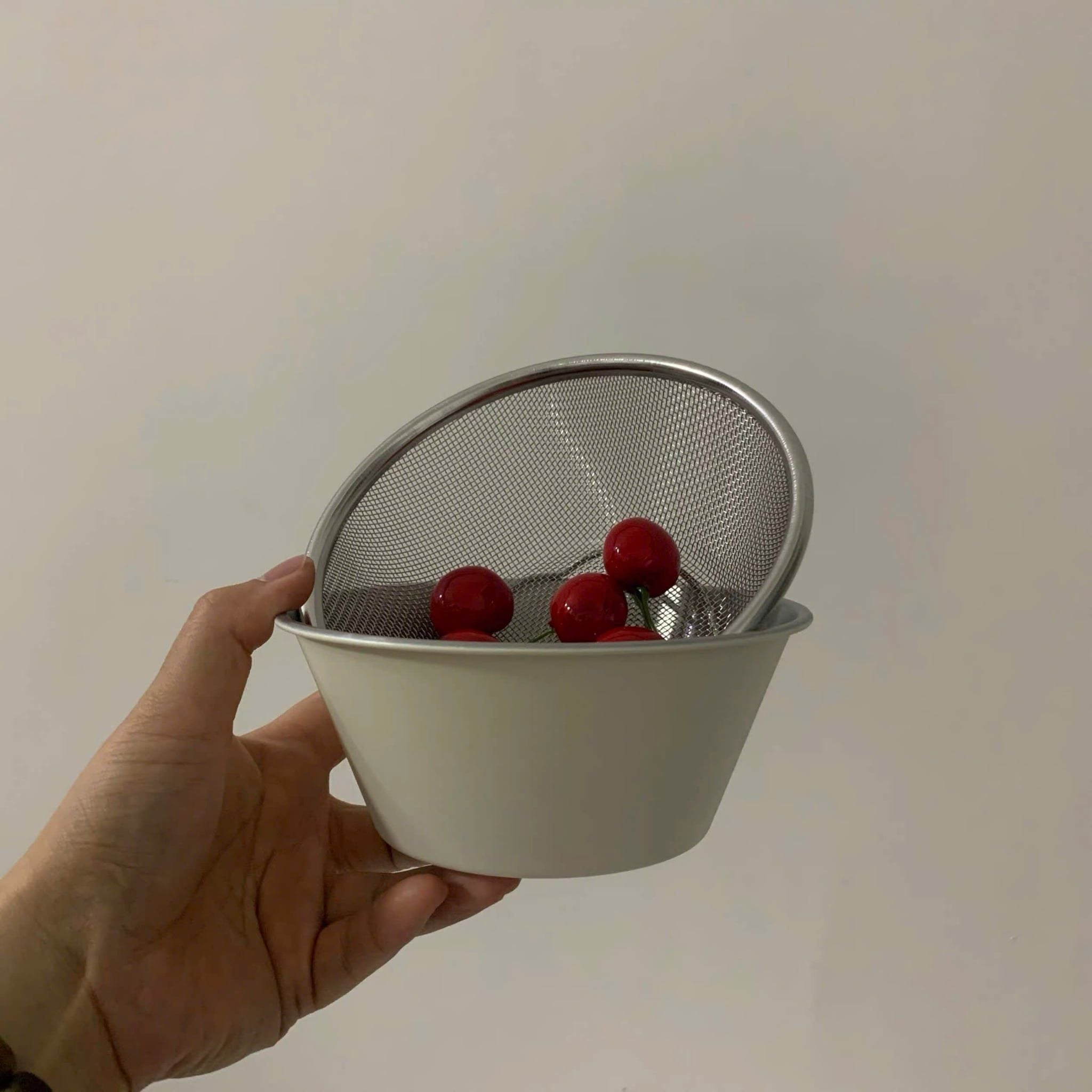  Set Bát Rổ Cream 