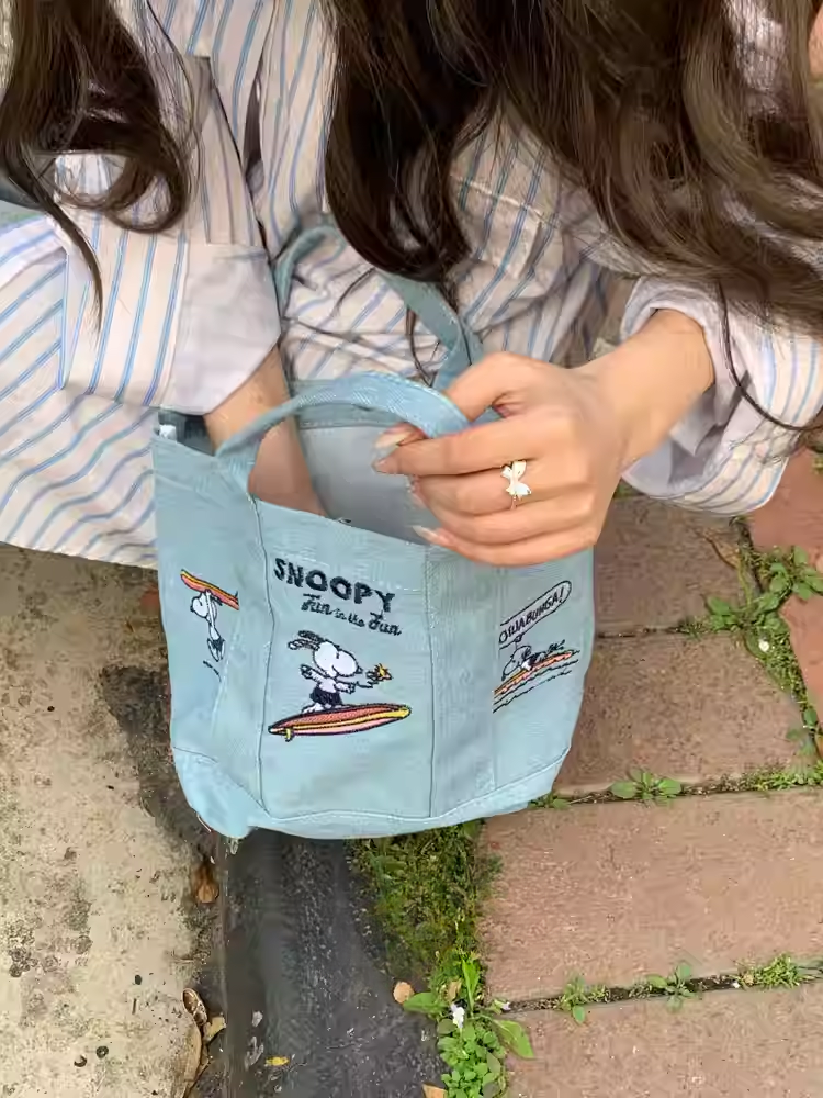  Túi Jean Snoopy Lướt Sóng 