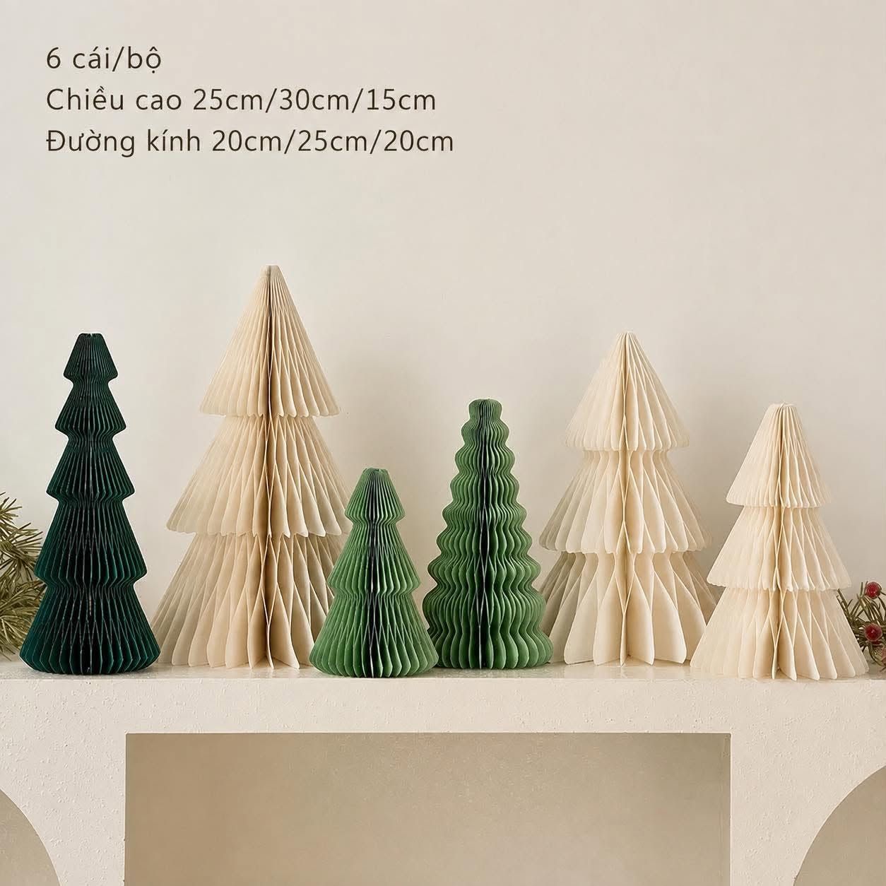  [ORDER] Set Cây Thông Giấy Gấp 3D 