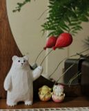  Tượng Khắc Gỗ Gấu Trắng 