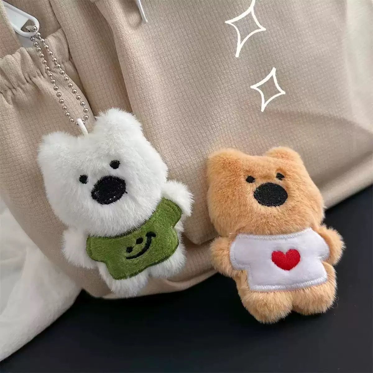  Móc Khoá Cún Bông Dễ Thương 