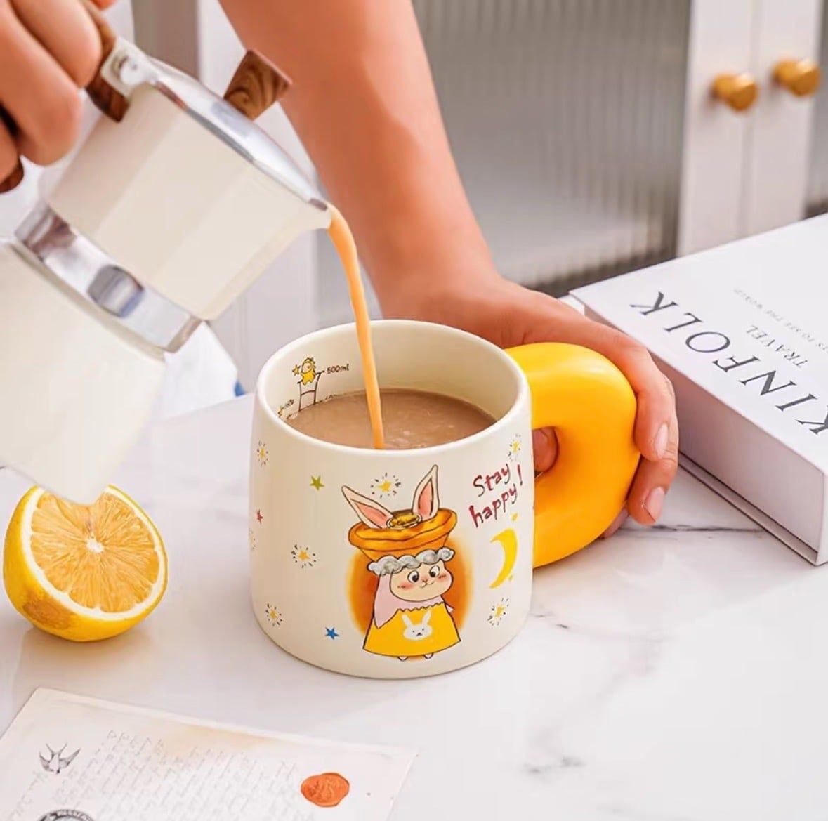  Cốc Thỏ Hạnh Phúc 