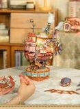  [ORDER] Bộ Xếp Hình Howl's Moving Castle (Tích Hợp Hộp Nhạc Và Đèn) 
