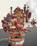  [ORDER] Bộ Xếp Hình Howl's Moving Castle (Tích Hợp Hộp Nhạc Và Đèn) 