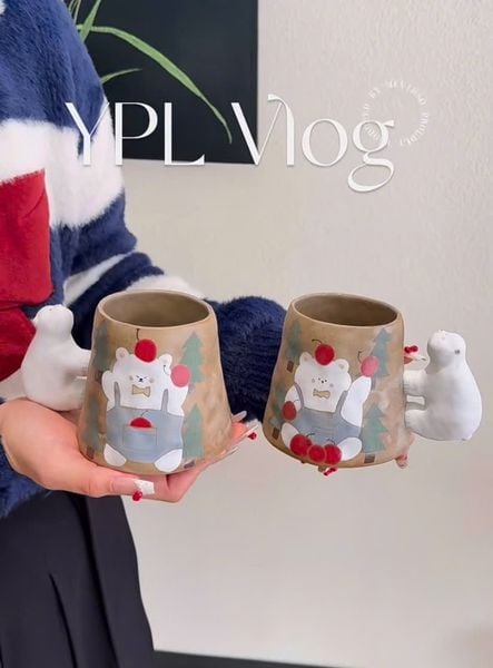  [ORDER] Cốc Gốm Gấu Bắc Cực 