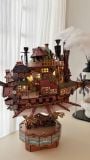  [ORDER] Bộ Xếp Hình Howl's Moving Castle (Tích Hợp Hộp Nhạc Và Đèn) 