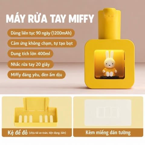  [ORDER] Máy Rửa Tay Tạo Bọt Miffy 