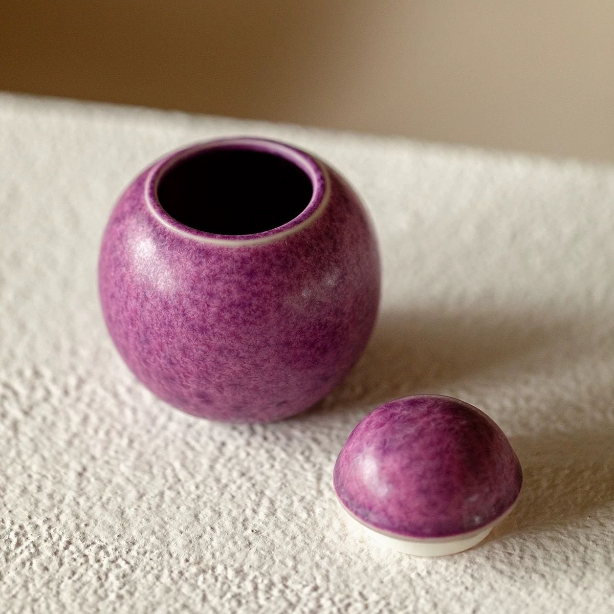  Hũ Đựng Trà Men Thạch Tím 