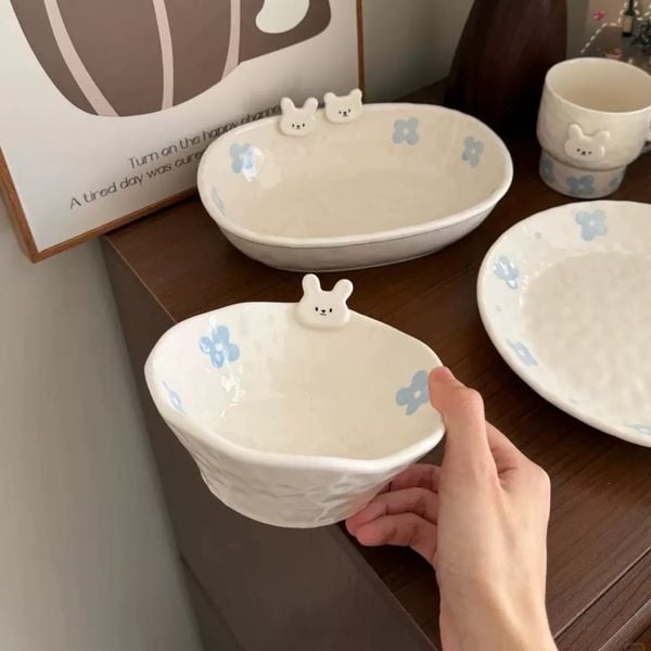  Bát, Cốc Tiny Bear & Bunny 
