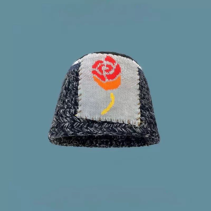  Mũ Bucket Len Patchwork 