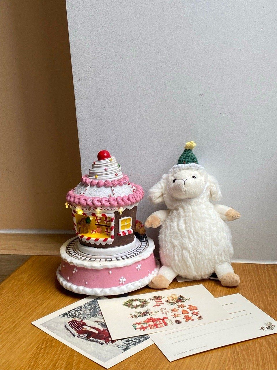  Hộp Nhạc Kem Cupcake Giáng Sinh 