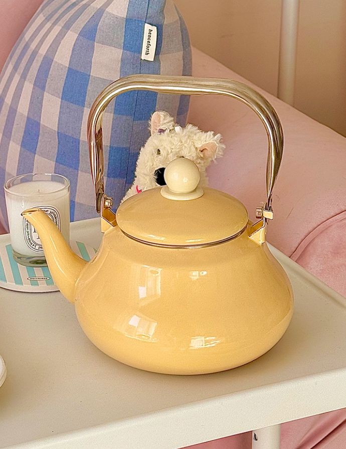  Ấm Đun Nước Tráng Men Sữa Fufu 