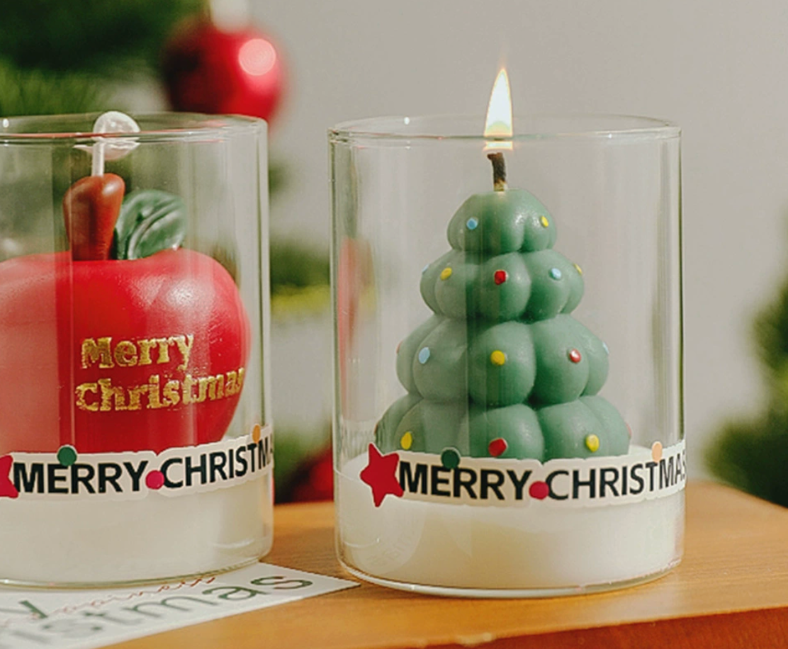  Nến Thơm Cây Thông Và Santa 