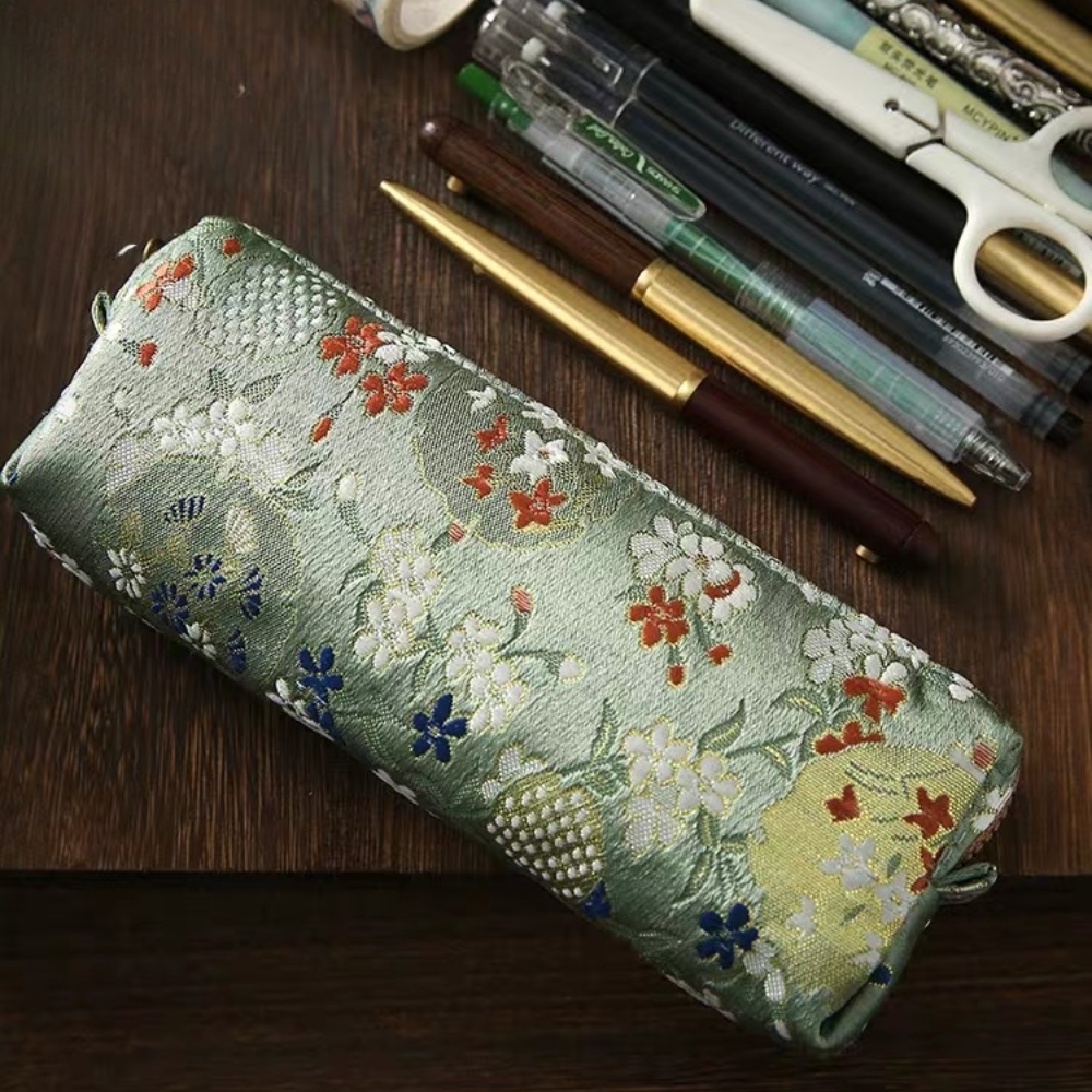  Túi bút Gấm Hoa 